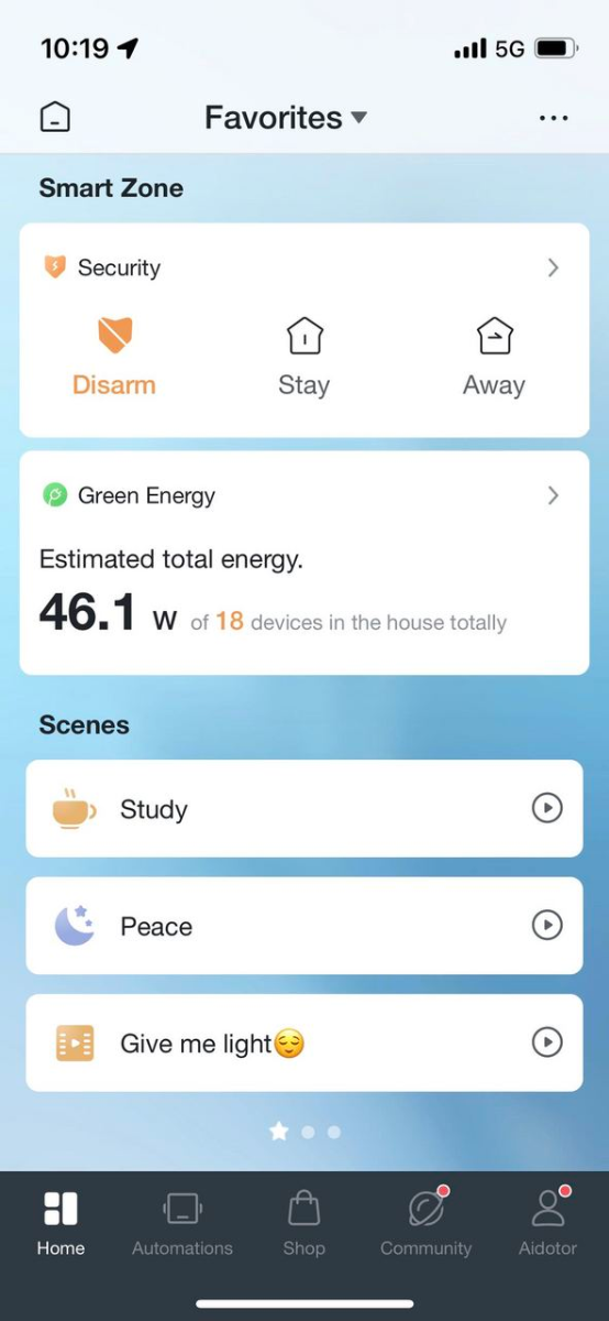 smart home app